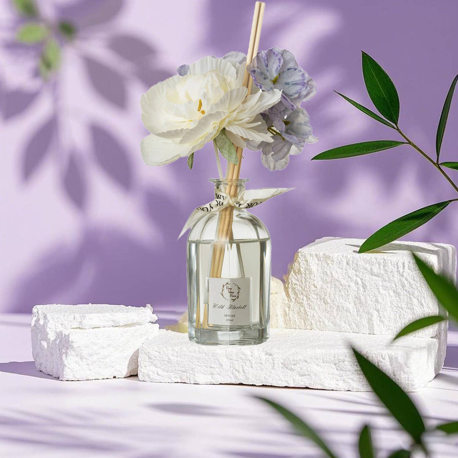 Pretty Valley Home – difusor de fragrâncias por atacado – Conjuntos de Difusores de Varetas com Flores Artificiais 120Ml / 4,05 FL Oz para Decoração9