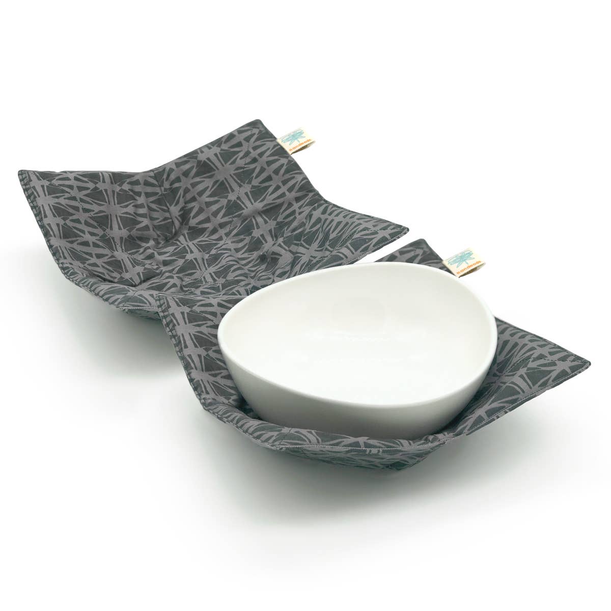 Shawn Sargent Designs - Vendita all'ingrosso Guanti da forno/Presine - Porta ciotola per microonde in vetro colorato nero3