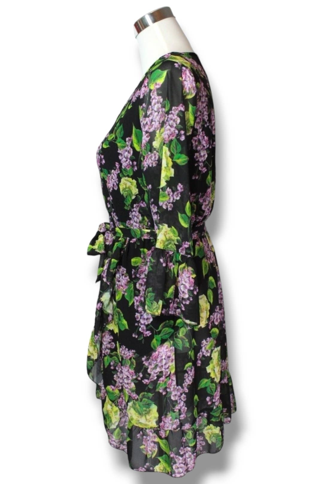 NINEF – Vestido - Mulher por atacado – Vestido Envelope Vibrant Meadow com Estampa Floral15