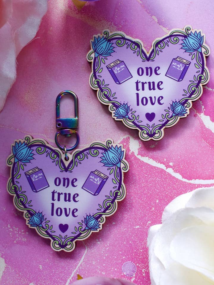 *NEW* One True Love - Wooden Pin/Magnet/Keychain for wholesale by Felfira Moon Designs