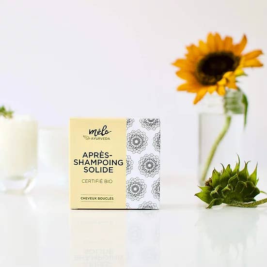 Balsamo solido biologico per capelli ricci per la vendita all'ingrosso da parte di MELO AYURVEDA