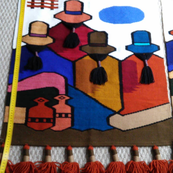 Wall Decor, Tapestry, Heirloom, 100% wool, handcrafted for wholesale by Treasure of ANDES