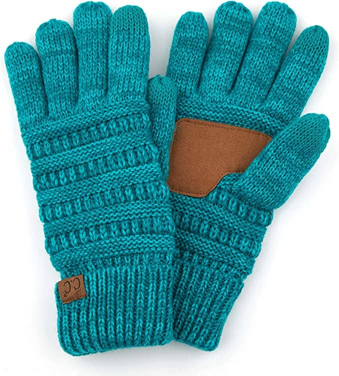 Funky Junque - Wholesale Winter Accessory Set - Women's - C.C Beanie, Glove & Scarf Set - Teal/Mint #153