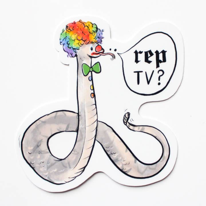 Amy Hartelust Art and Illustration – Adesivo por atacado – Autocolante de vinil de palhaço Reputation1