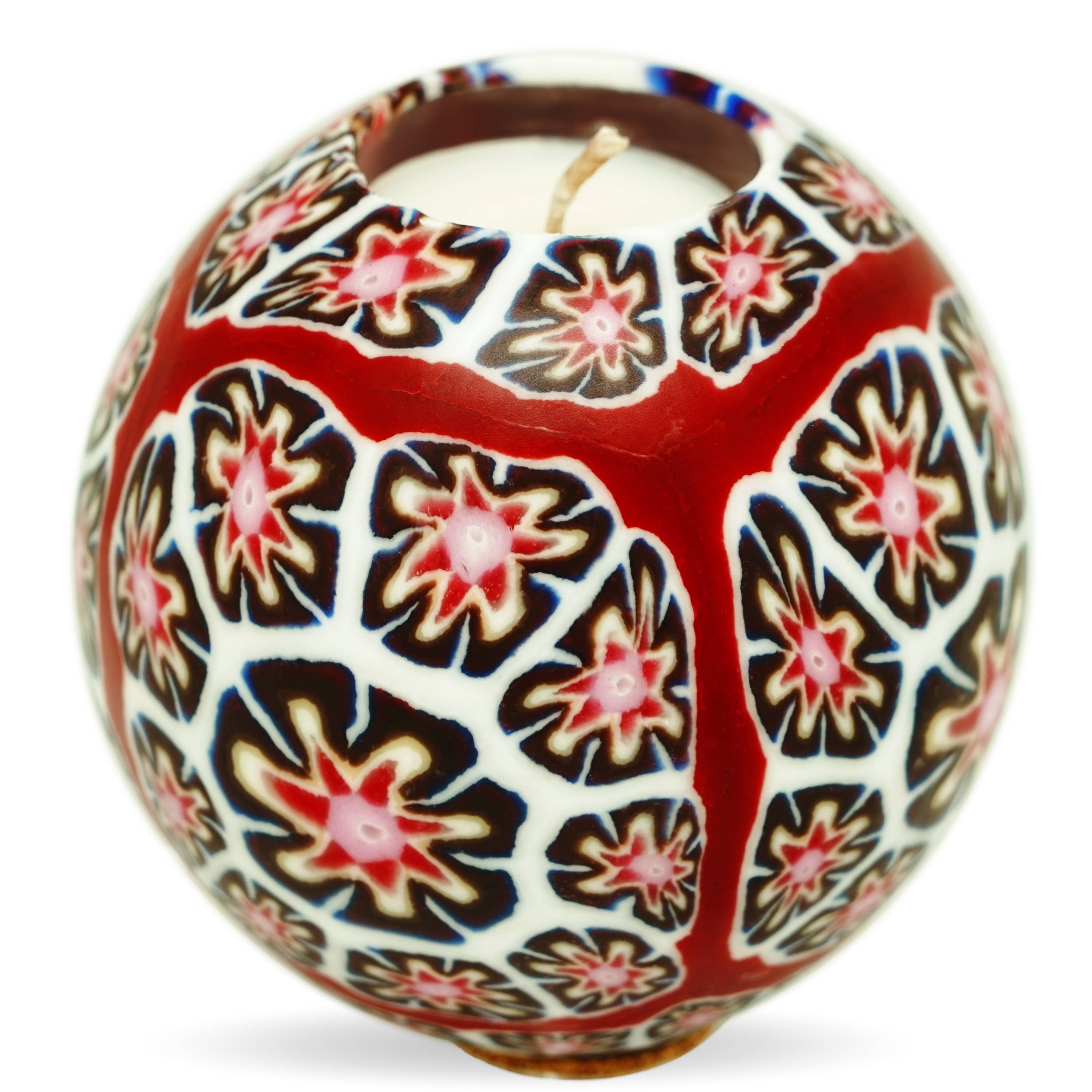 Alans Candle - Wholesale Grappige kaars - Burgundy Bloom, handgemaakte geurkaars van pure was0