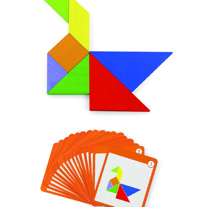 Trade Toys Limited - Wholesale Blocks - Kids Baby - Viga Magnetic Tangram Block Set2