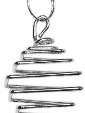 Silver Square Treasure Spiral 12 pieces TSSS for wholesale by Starlinks Gifts