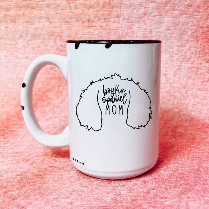 The Dapper Paw - Wholesale Coffee Mug - Boykin Spaniel Mom | Distressed Mug Collection