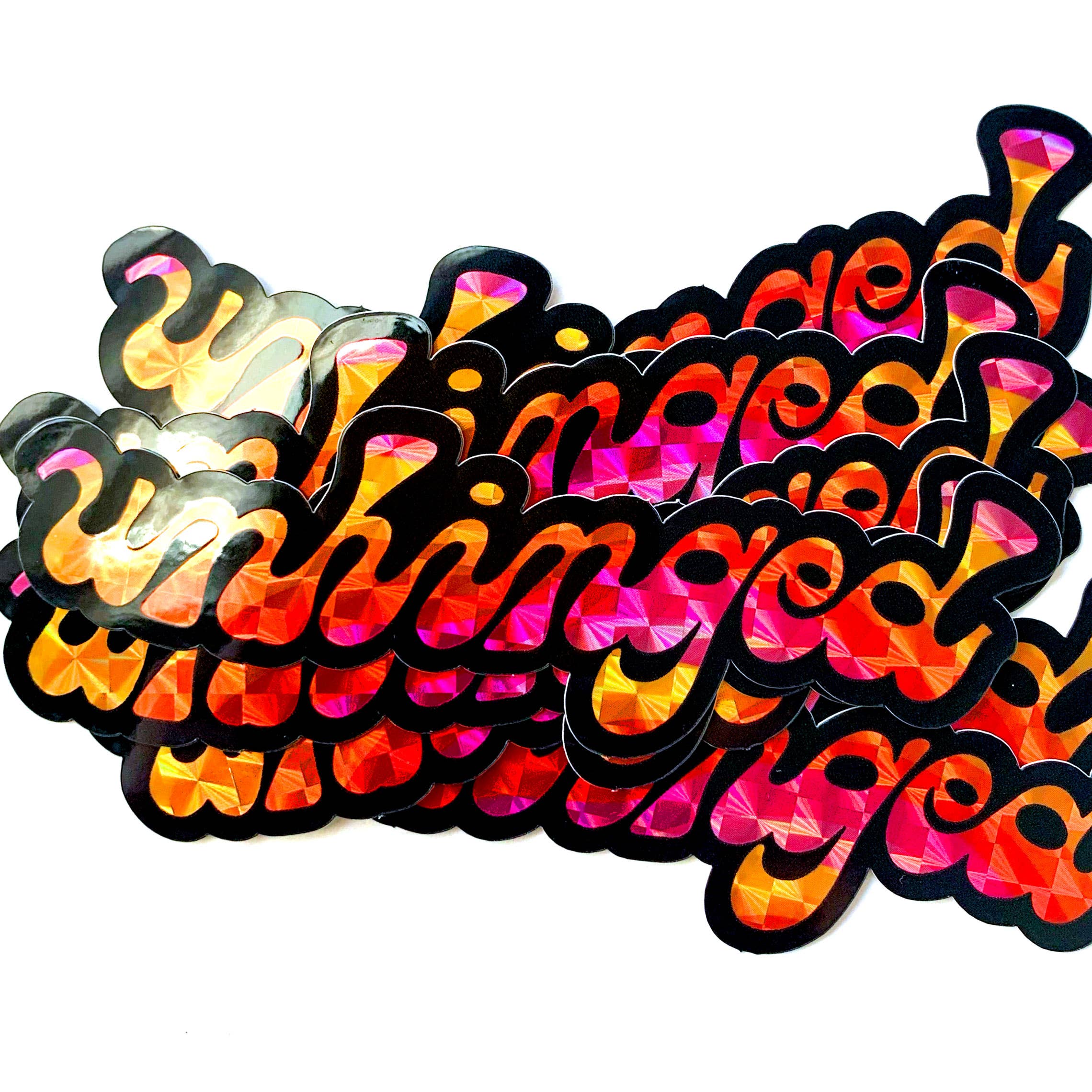 Krystan Saint Cat - Wholesale Sticker - Unhinged Type Prismatic Vinyl Sticker4