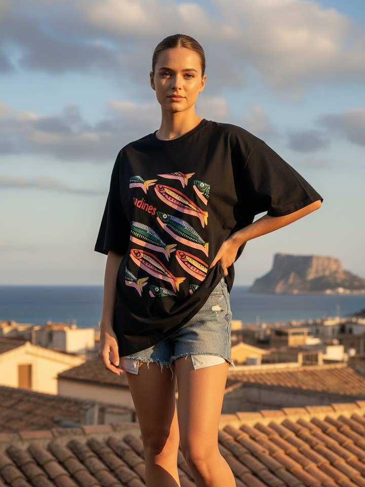 T-SHIRT Large Fish for wholesale by Amy & Clo Invogue