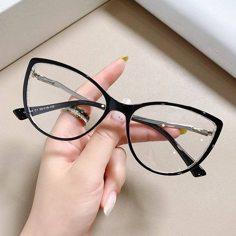 FurDecoration - Wholesale Eyeglasses - Women's - Stylish TR90 Metal Pin Computer Glasses7