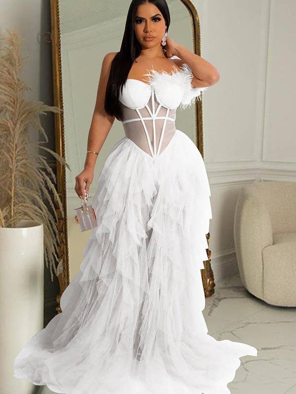 Aria Romance - Wholesale Gown - Women's - Wrap Front Sleeveless Maxi Dress1