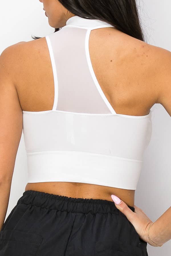 ANWND – Großhandel Strickoberteil – Damen – 51640 ÄRMELLOSES CROP-TOP MIT STEHKRAGEN10