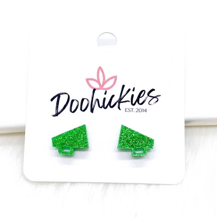 Doohickies - Wholesale Stud/Post Earrings - Acrylic Megaphone Studs -Earrings
