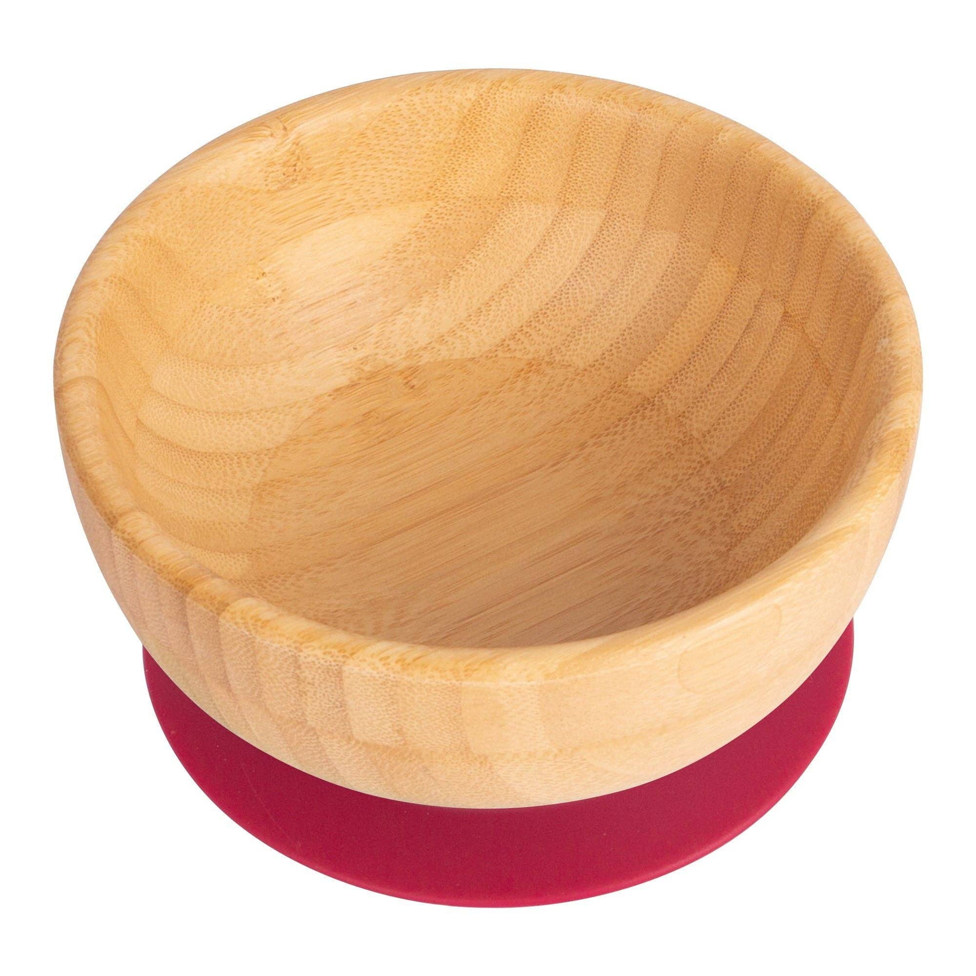 Rinkit Ltd - Wholesale Bowl - Tiny Dining Children's Bamboo Bowl with Suction Cup - Red0