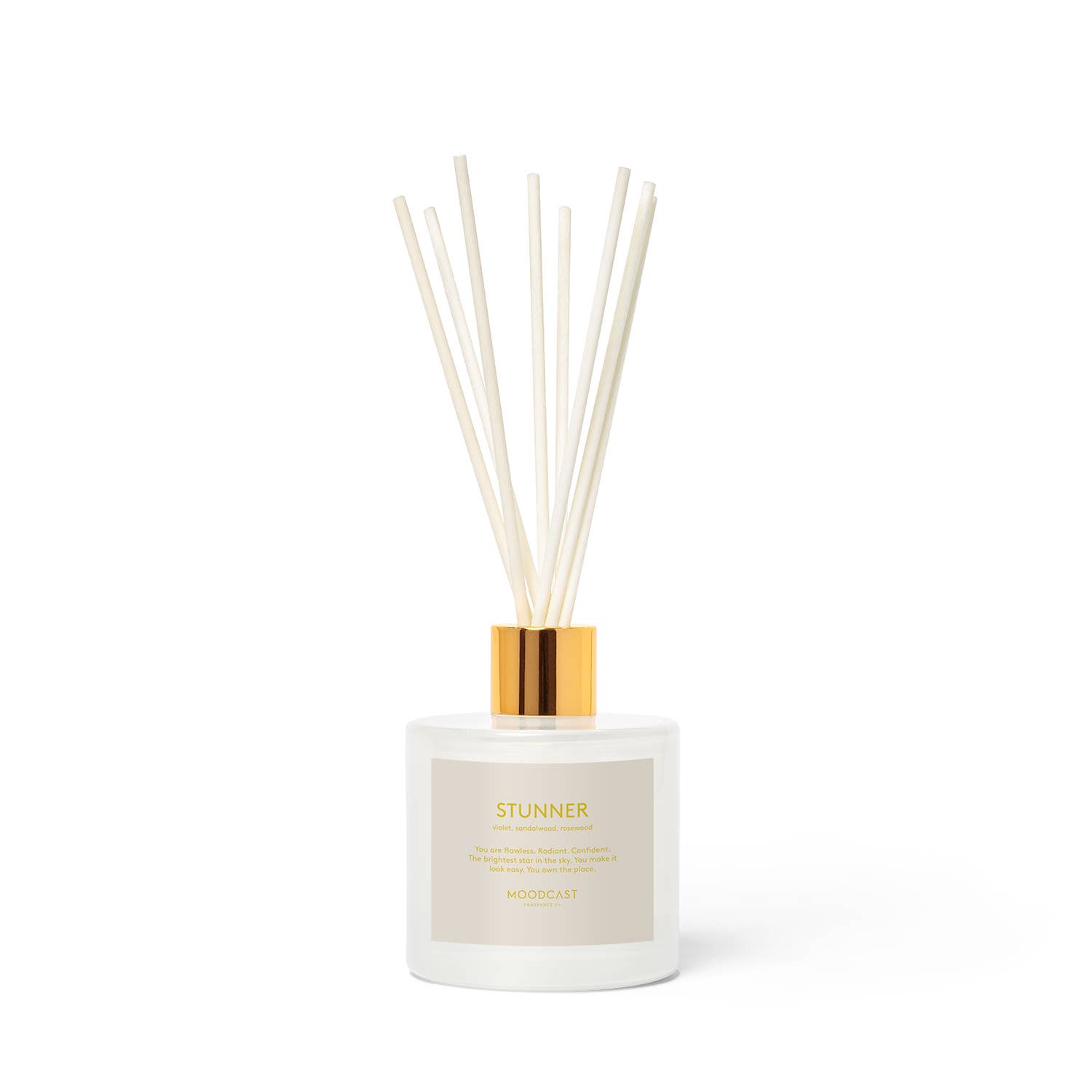 Moodcast Fragrance Co. - Wholesale Reed Diffuser - Reed Diffuser - Persona - Stunner - 3.4 oz Glass Jar
