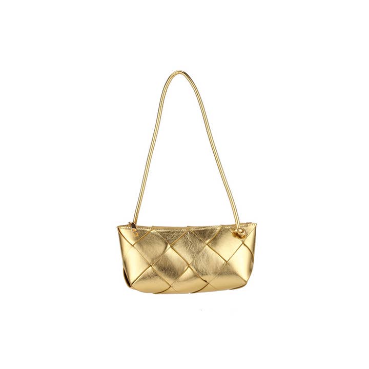 Anarchy Street - Wholesale Shoulder Bag - Women's - Glossy Woven Rectangle Handbag