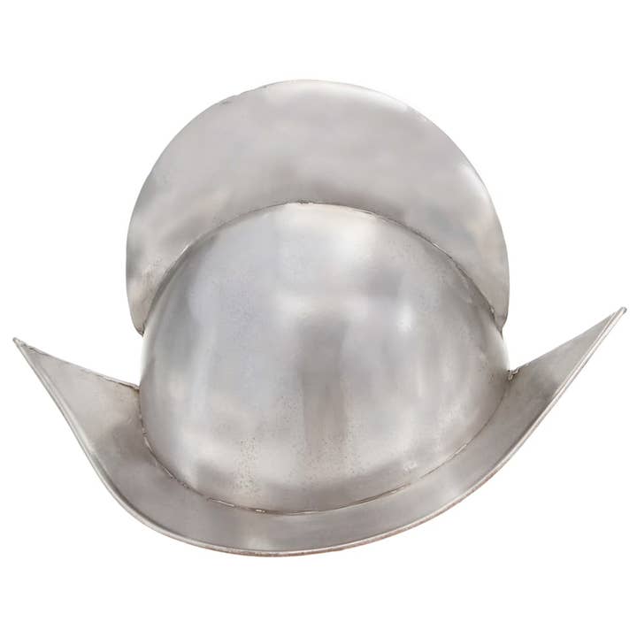 Arts King - Venta al por mayor Artículo decorativo de mesa - Casco de Caballero Medieval LARP Plateado - Estilo Casco Morrión