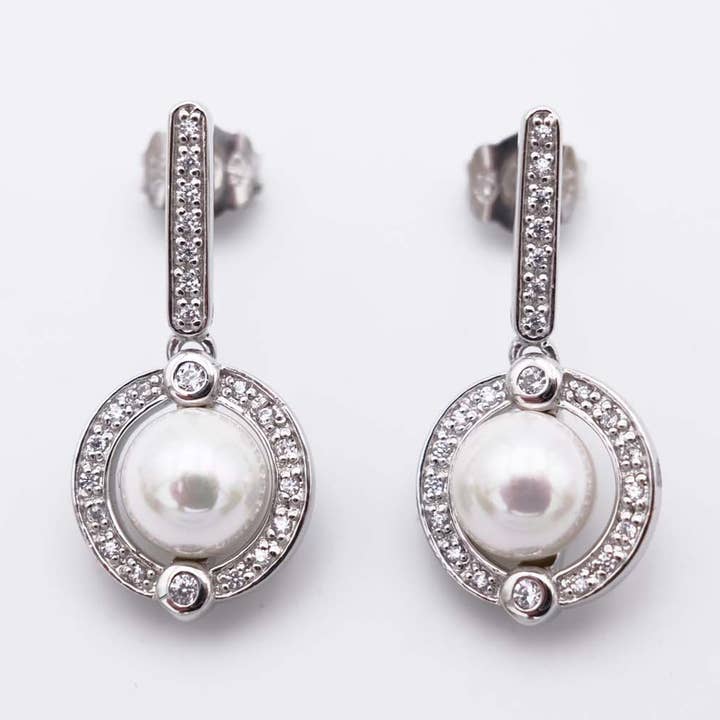 Mallorca Pärlörhängen - 12 x 24 mm för wholesale av France Perles