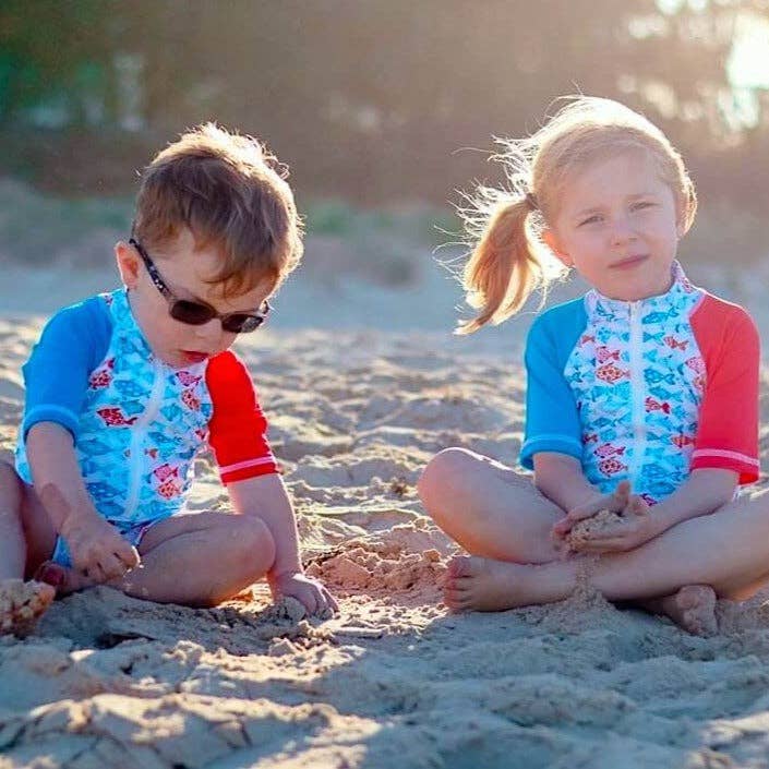 Traje de sol de manga corta | Fishy para venta al por mayor de Tic Tas Togs