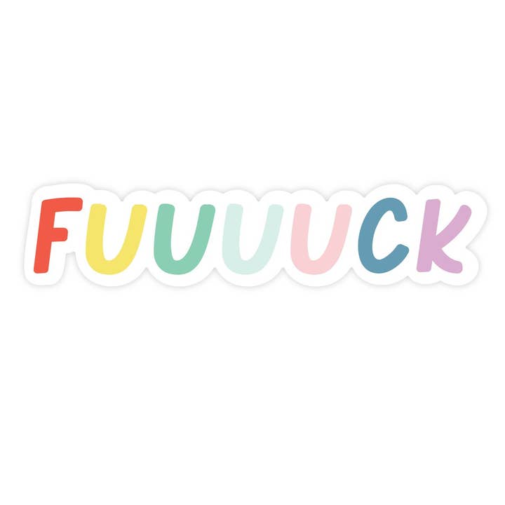 Fuuuuck STICKER for wholesale by Pretty by Her