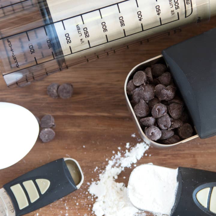 Fox Run Brands – Großhandel Messlöffel – KitchenArt Baker's Pro Adjust-A-Measure Set, 4-teilig, satiniert4