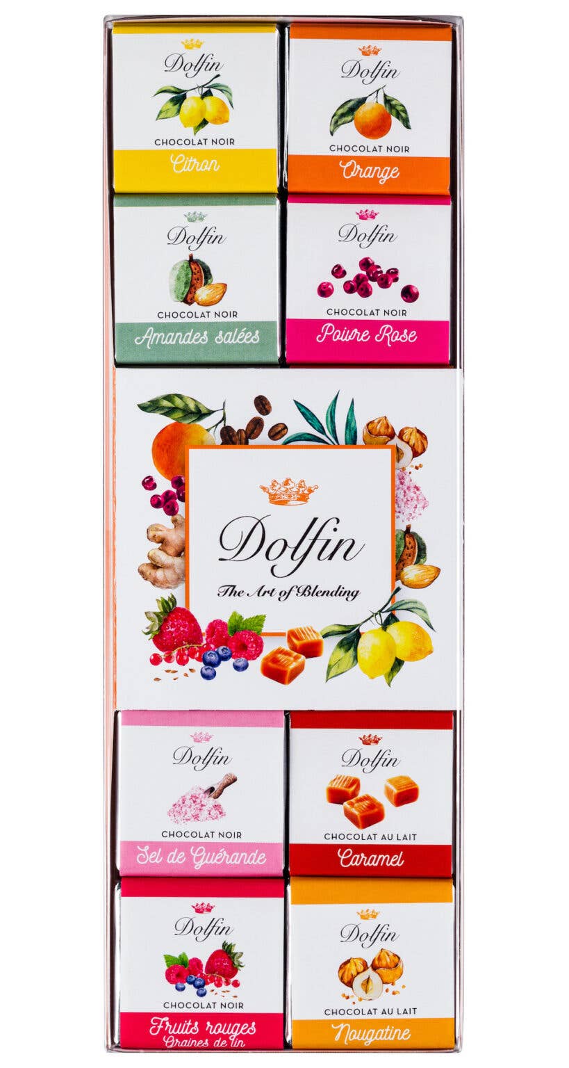 Dolfin - Wholesale Chocolate Box - Box of 24 Variegated - 12 Flavors0