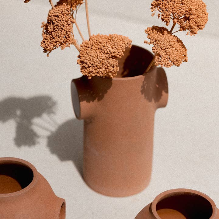 Claycraft - Wholesale Vase - Handmade minimalist terracotta ceramic bubble vase