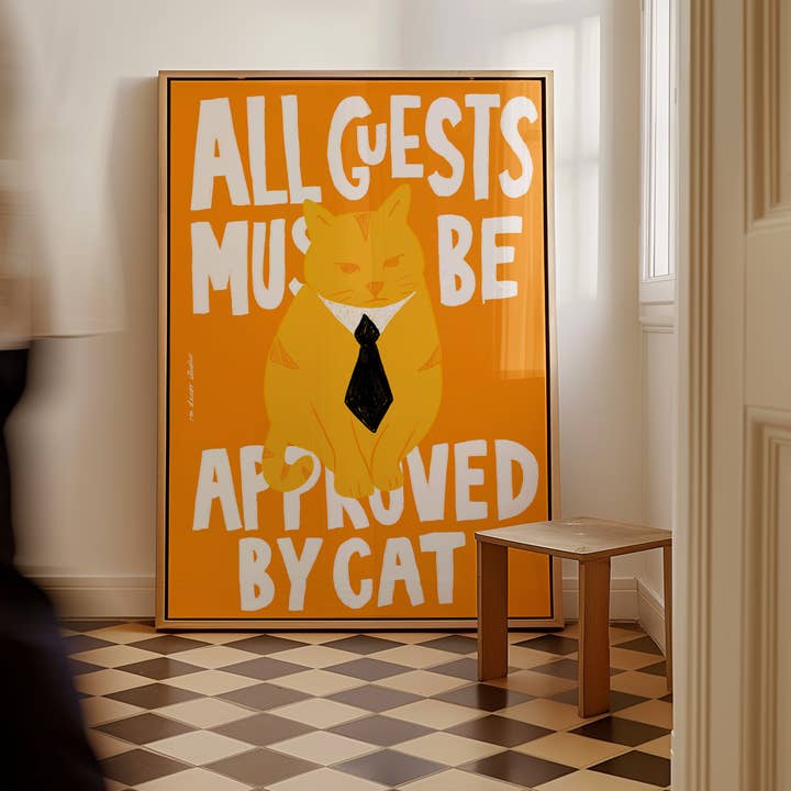 All Guest Approved by Cat Print for wholesale by RM Decor Studio