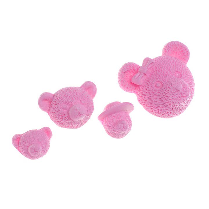 Teddy Bears Family Silicone Mold Fondant Mold Cake Cupcake Decoration Chocolate Baking Mould DIY for wholesale by Flexarte USA