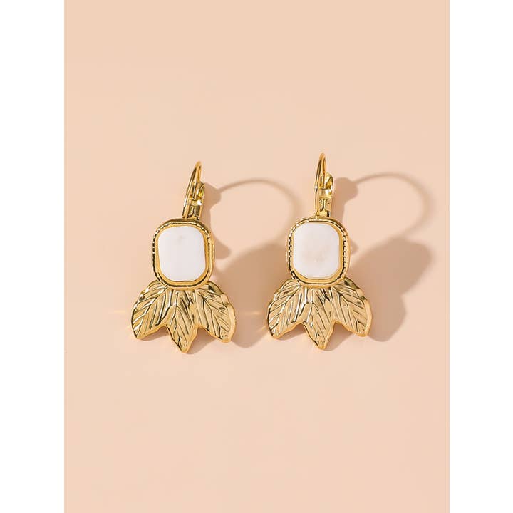 Blossom bijoux - Wholesale Dangle Earrings - 24BOA123 Stainless Steel Sleeper Earrings