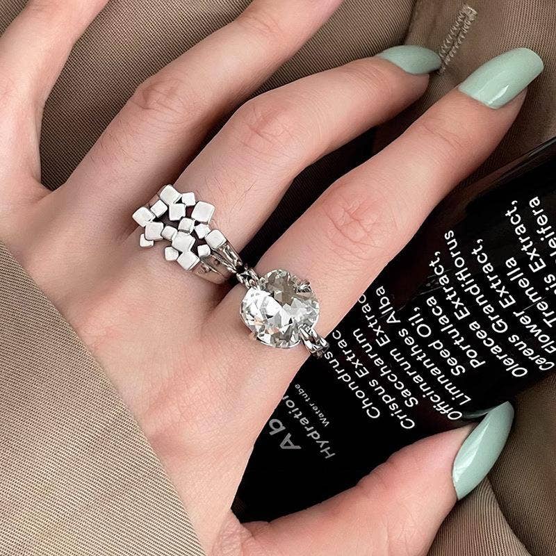 Gemscape UK – wholesale Cocktail/statement ring – Sterling Silver Cluster Ring - Stylish, Statement5