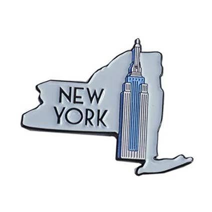 New York Empire State Edition State Shape of New York 1 for wholesale by WizardPins