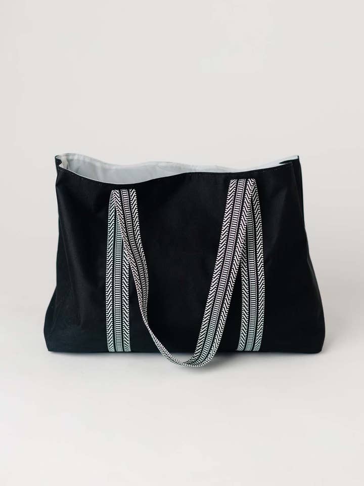 Black Oversized Tote for wholesale by Vi Bella