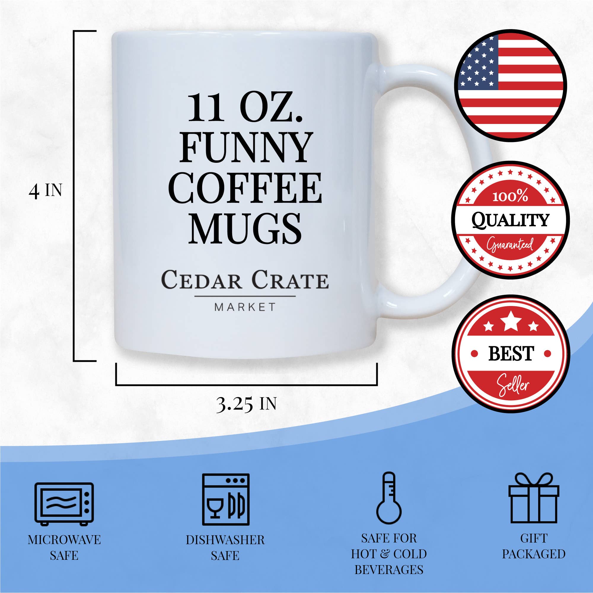 Cedar Crate Market - Wholesale Coffee Mug - Coffee Mug - Never Underestimate The Difference You Made3