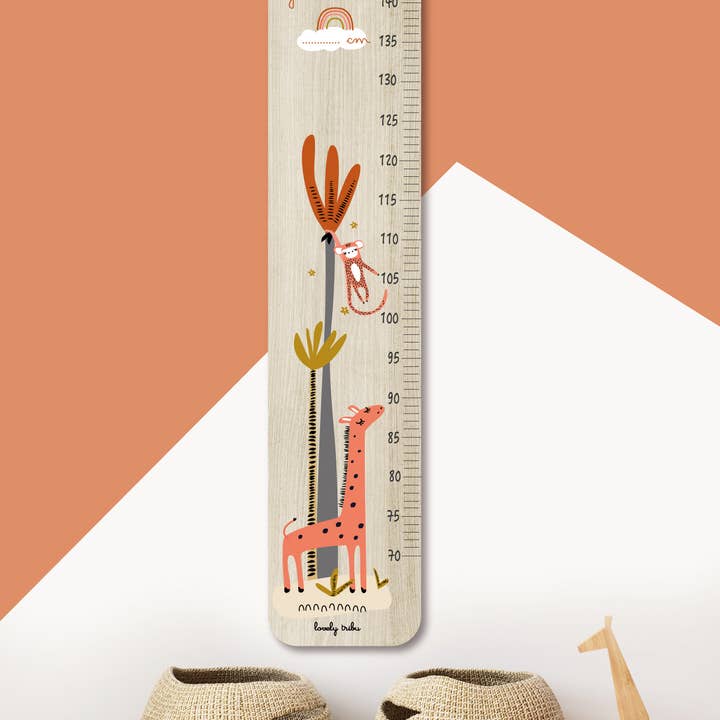 GRÁFICO DE ALTURA DE GIRAFA CORAL por atacado de Lovely Tribu