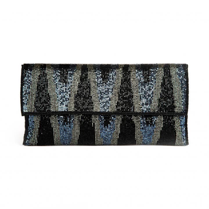 Bolso de mano Ikat para mujer con cuentas a mano para venta al por mayor de Samser Designs