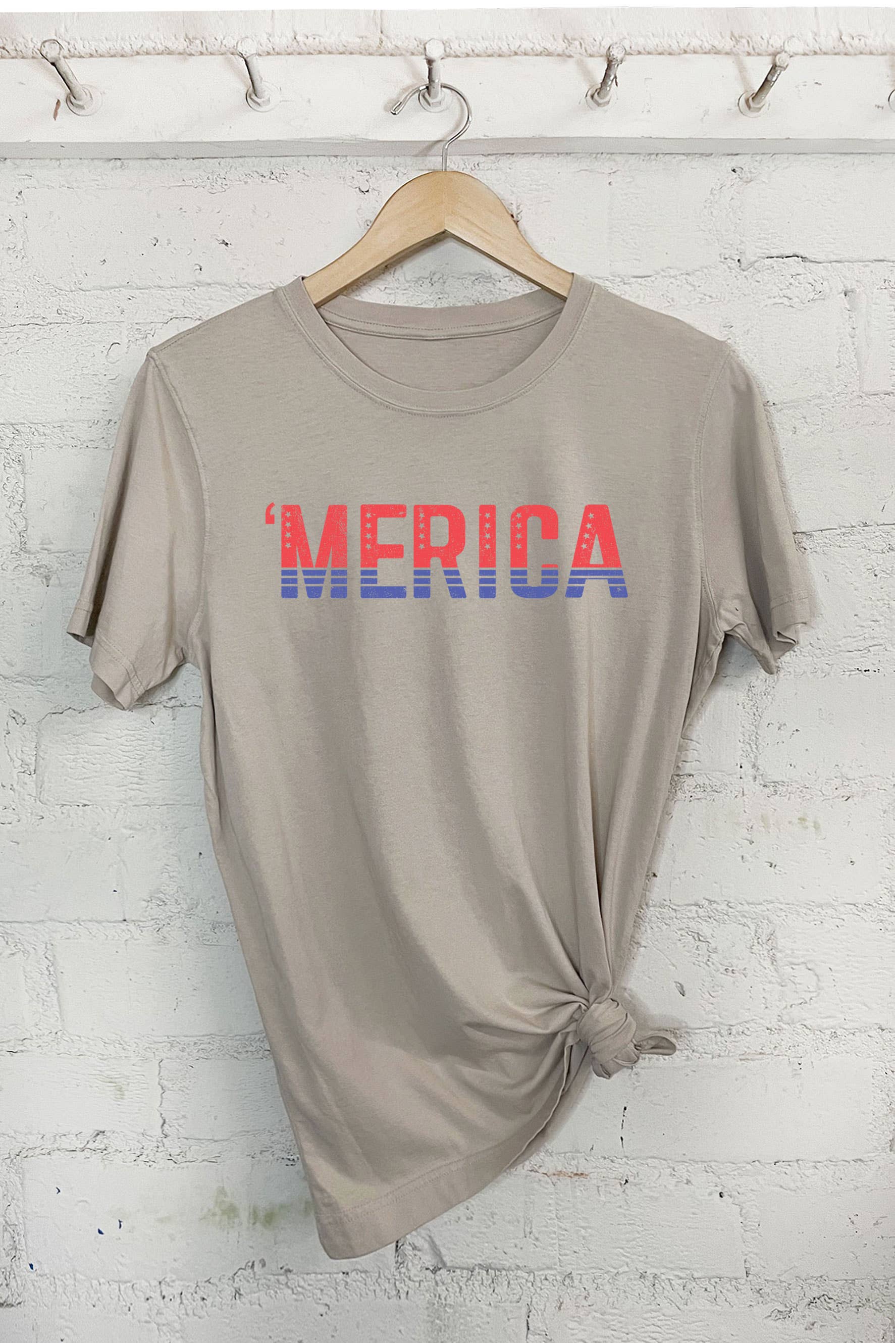 Rustee Clothing - Wholesale Screen Printed T-Shirt - Women's - MERICA3