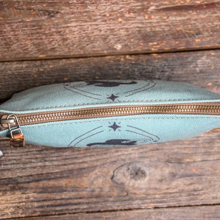 In Blue Handmade - Wholesale Pouch - Women's - Stevie | Hand Printed Canvas Everyday Pouch | Wristlet1