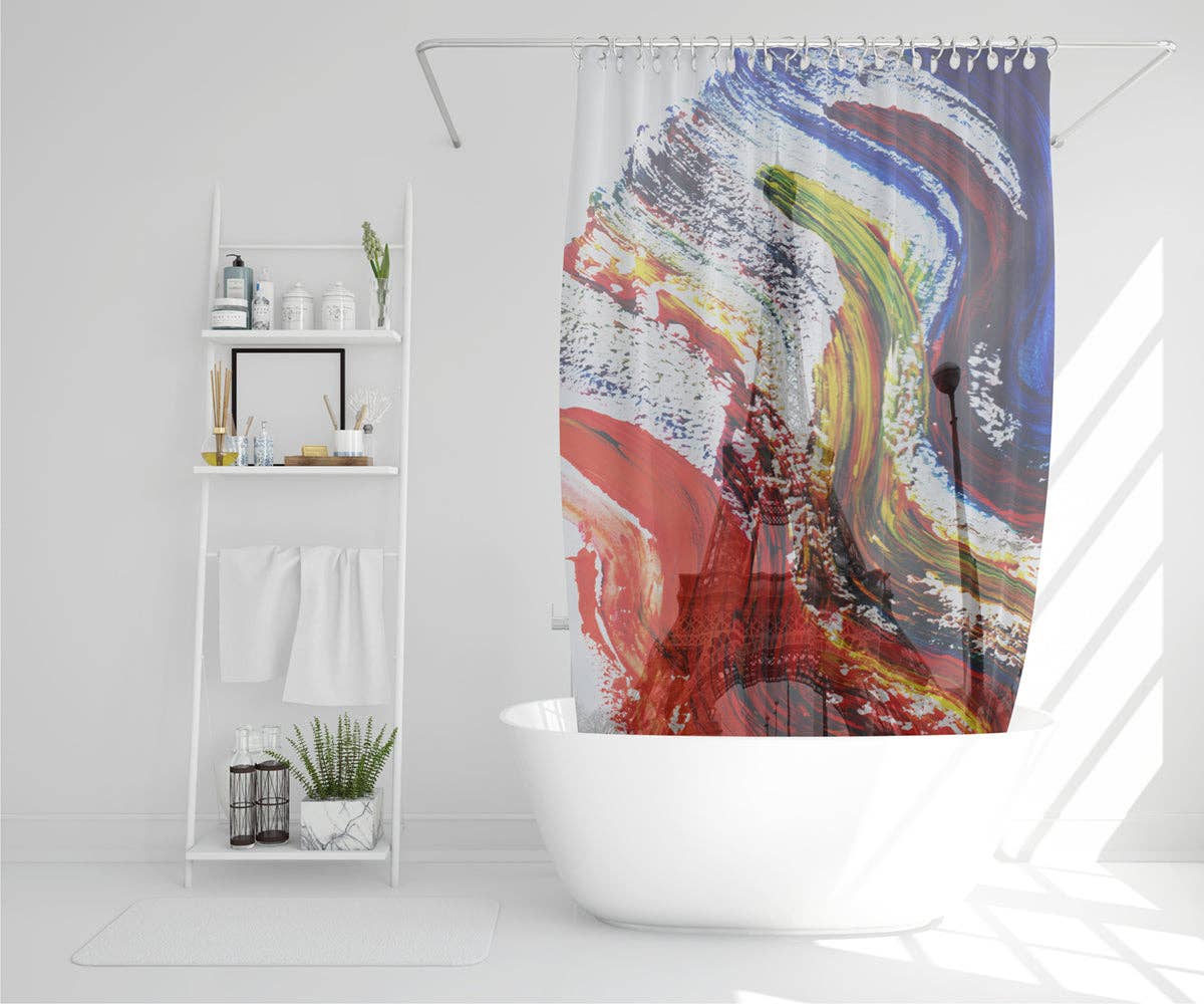 Benjamin Tate Design – wholesale Duschdraperi – paris i färg (duschdraperi)1