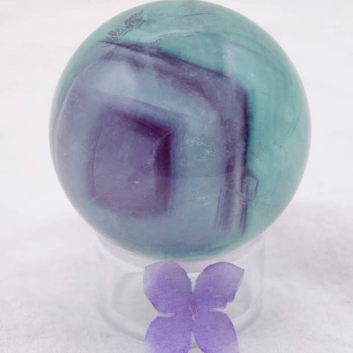 Tiny Rituals - Wholesale Spiritual Stone/Crystal - Rare Rainbow Fluorite Spheres - AAA Premium Quality76