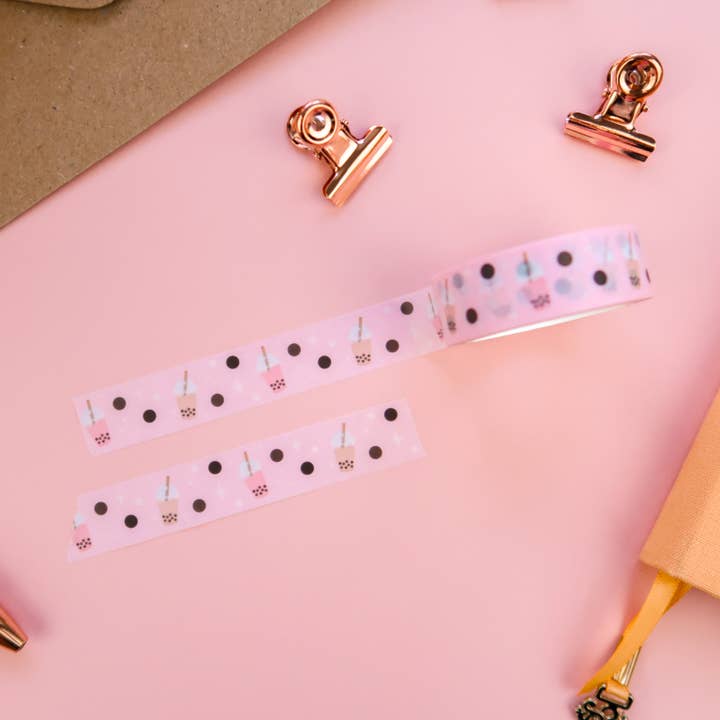 Pastel Boba Washi Tape for wholesale by Lula Rocks