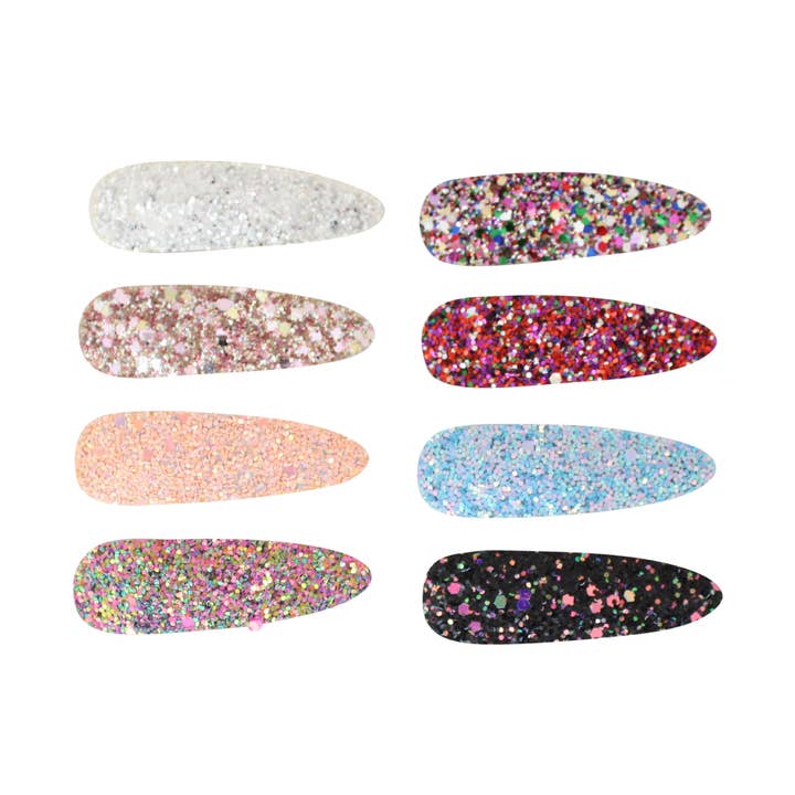Large Glitter Pop Clip for wholesale by Bows Arts