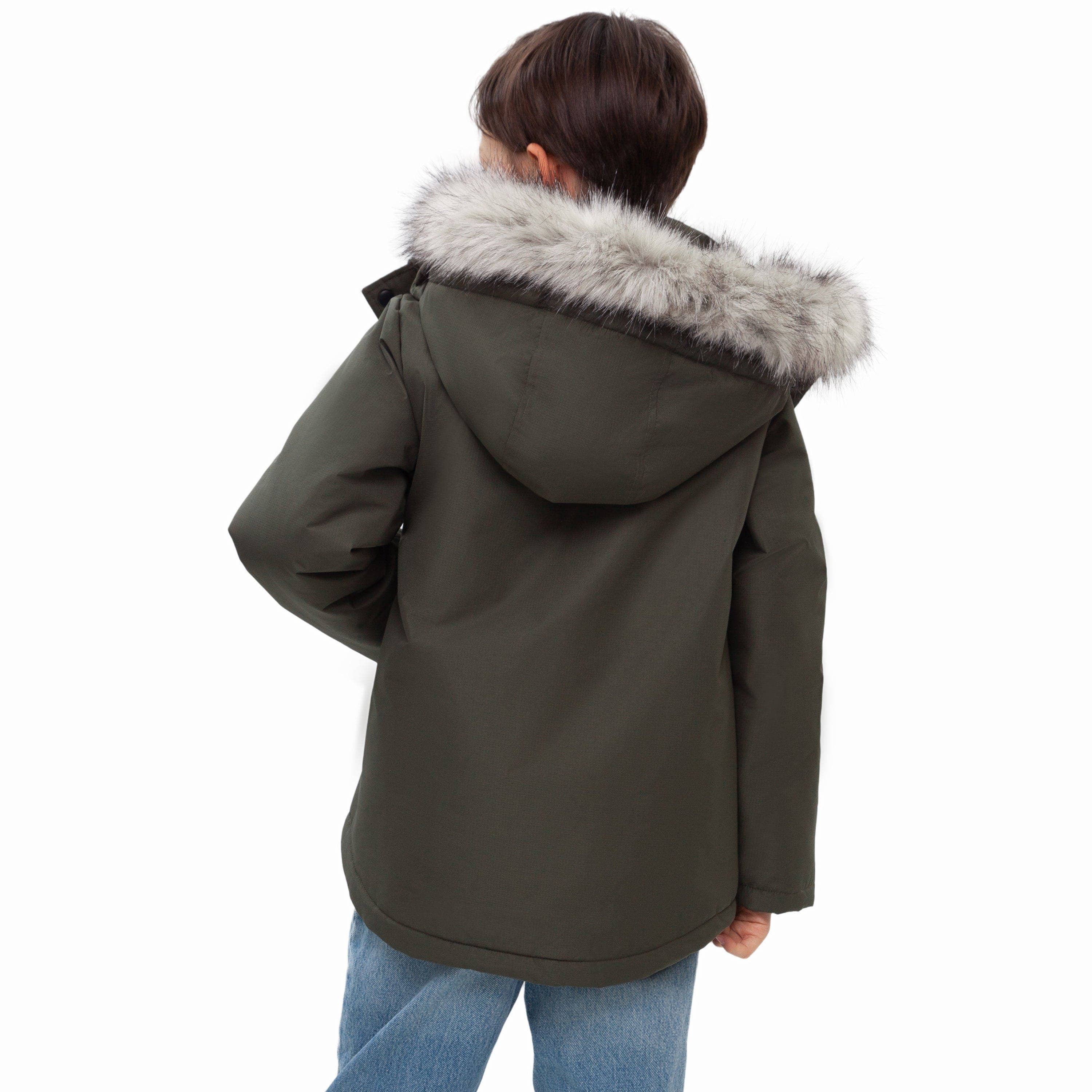 Rokka & Rolla - Wholesale Parka - Kids - Boys' Ripstop Parka Jacket Fleece Lined Winter Coat25