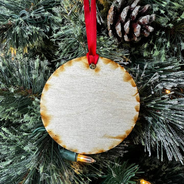 Fuzzy Loon Designs - Wholesale Ornament - Most Likely to Eat Santa's Cookies Wood Ornament2