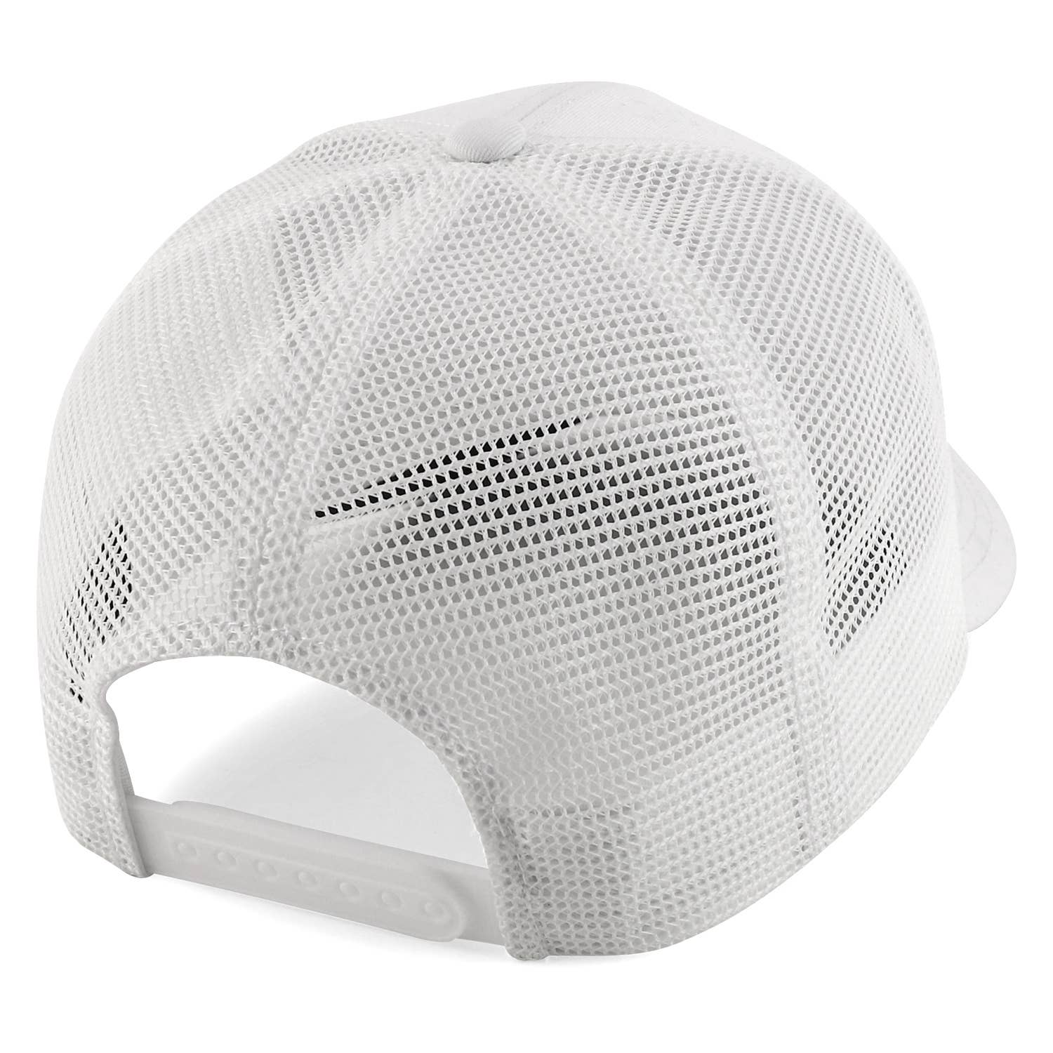 Trendy Apparel Shop – Großhandel Trucker-Cap – Unisex – Übergroße Trucker-Kappe aus strukturiertem, gebogenem Netzstoff mit Schnappverschluss, XXL14