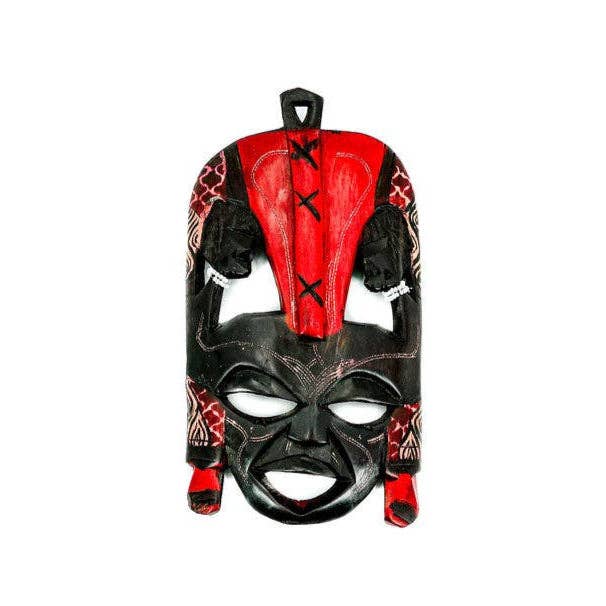 Gitzell FairTrade - Venta al por mayor Papel pintado 3D - Máscara de Madera Masái