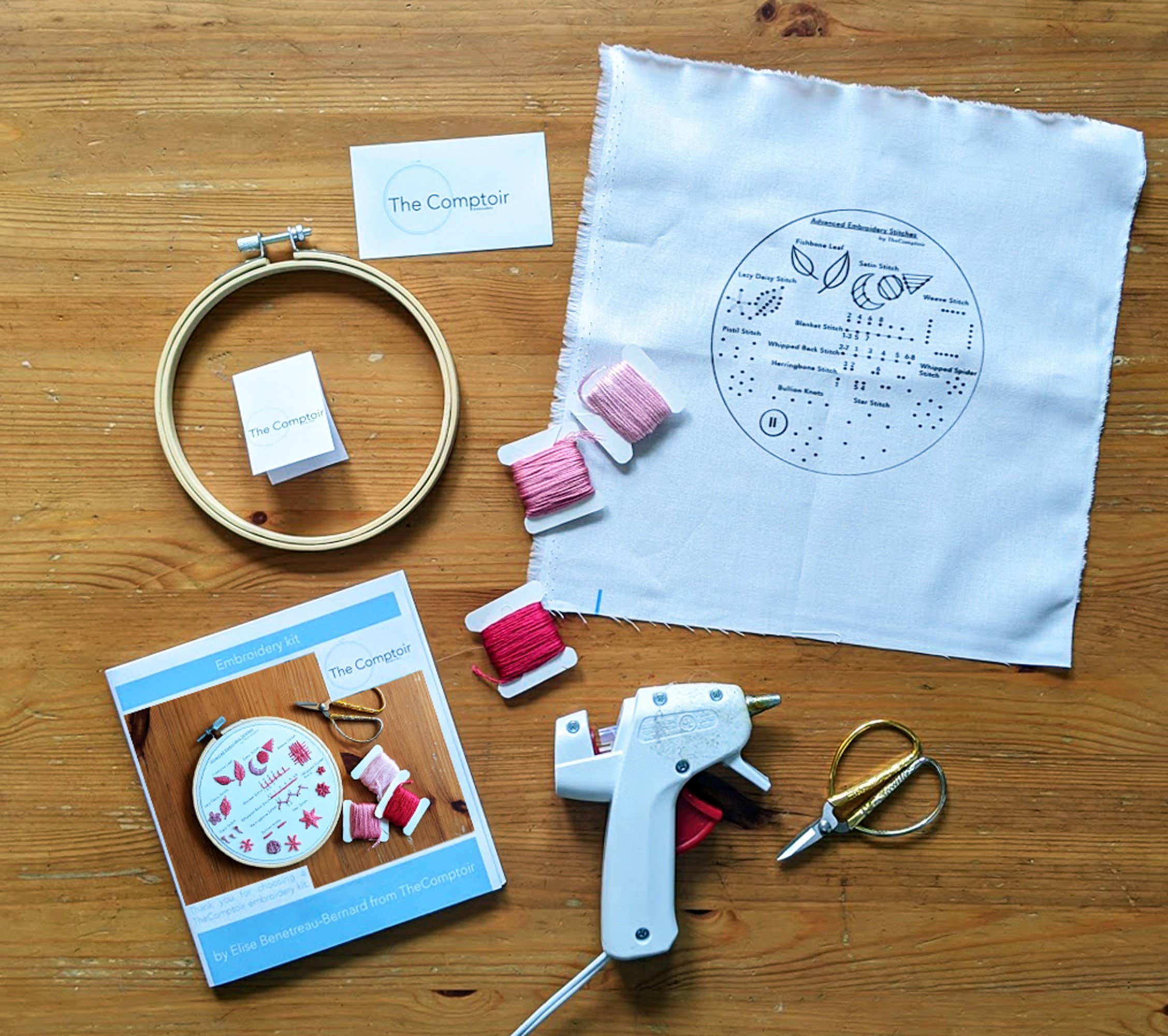 TheComptoir - Vendita all'ingrosso Attrezzatura per ricamo/punto croce - Kit de broderie des points avancés4