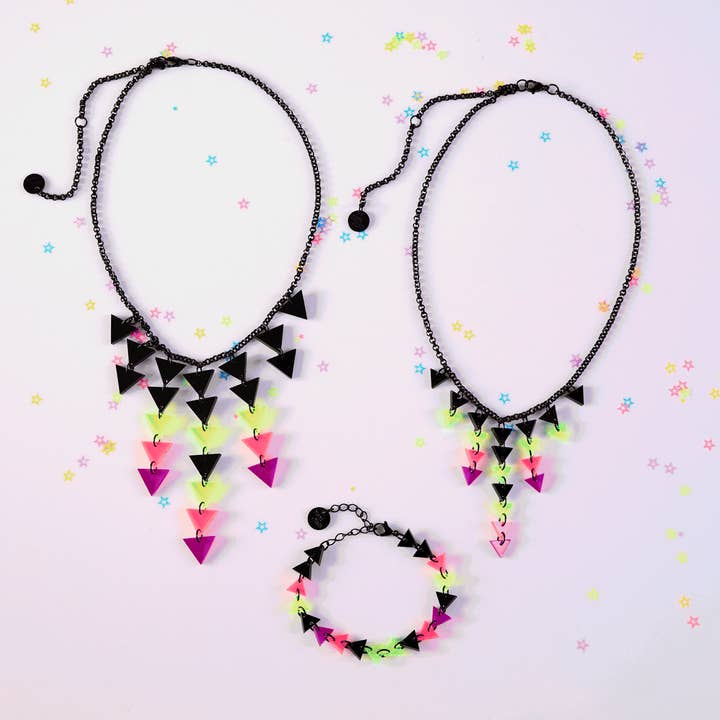 NEON RETROWAVE NECKLACE for wholesale by MAINE+MARA