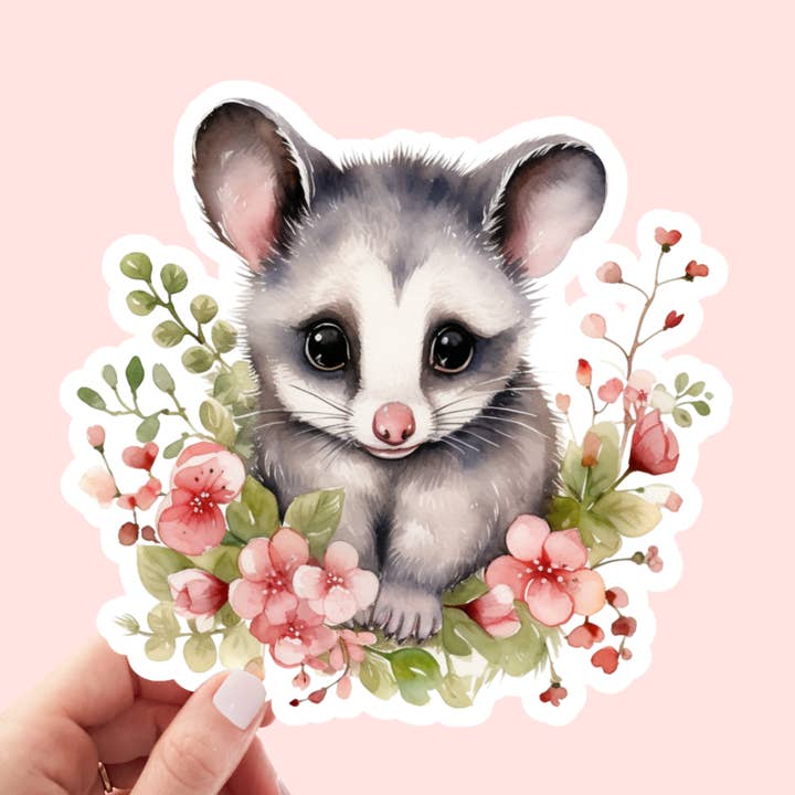 Cute Pussom Stickers / Waterproof for wholesale by Kenjia Design